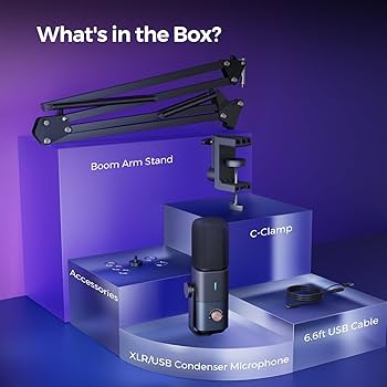 Amazon.co.jp: NearStream AM20X XLR/USBコンデンサーマイク ブーム